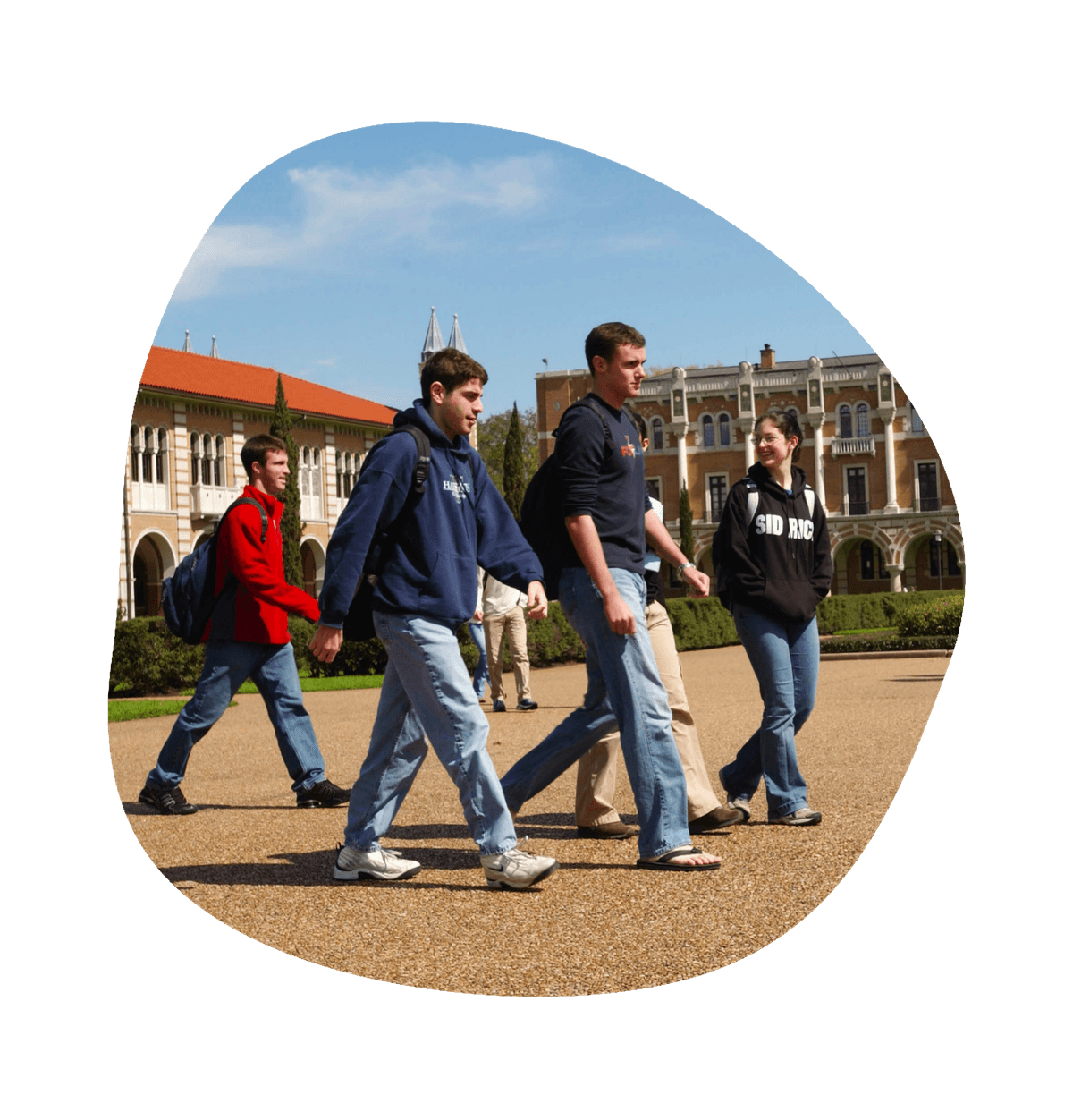 Students on campus